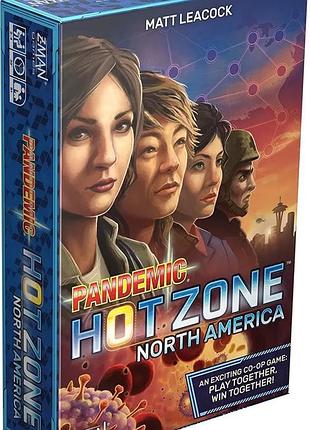 Настільна гра pandemic: hot zone. north america (пандемія: гаряча зона. північна америка) (англійською)