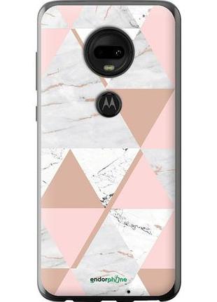 Чехол на motorola moto g7 мраморная симметрия "4344u-1614-10746"
