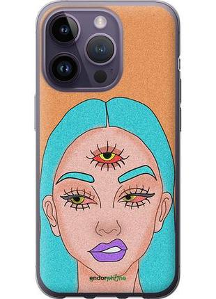 Чохол на iphone 14 pro дівчина малюнок "4576u-2646-10746"