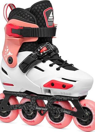 Фрискейт ролики для девочки rollerblade apex platinum-coral 37-40 размера