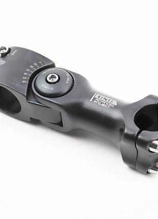 Вынос руля mtb регулируемый 28,6x25,4х110мм, алюминиевый, чёрный as-822