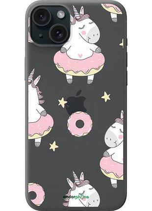 Чехол на iphone 15 plus единорожки "4659u-3097-10746"