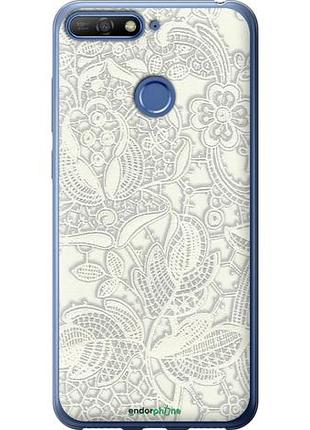 Чехол на huawei honor 7c белое кружево "4383u-1411-10746"