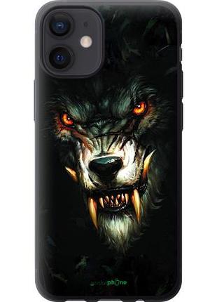 Чехол на iphone 12 mini дьявольский волк "833u-2071-10746"