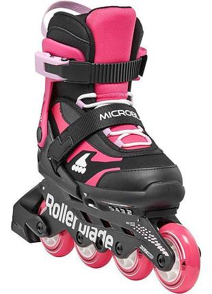 Детские розовые ролики rollerblade microblade 33-36,5
