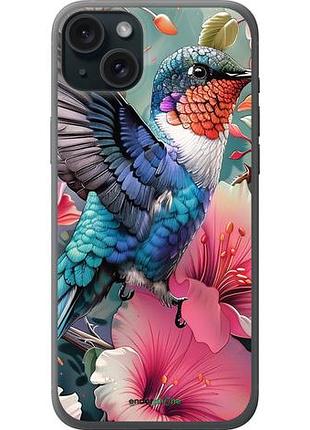 Чехол на iphone 15 plus сказочная колибри "6051u-3097-10746"