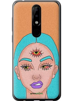Чохол на nokia 5.1 plus дівчина малюнок "4576u-1543-10746"