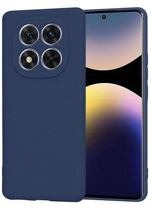 Чехол fiji full soft premium для xiaomi redmi note 14 pro plus 5g противоударный с микрофиброй dark blue