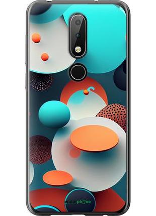 Чехол на nokia 6.1 plus горошек абстракция "5608u-1539-10746"