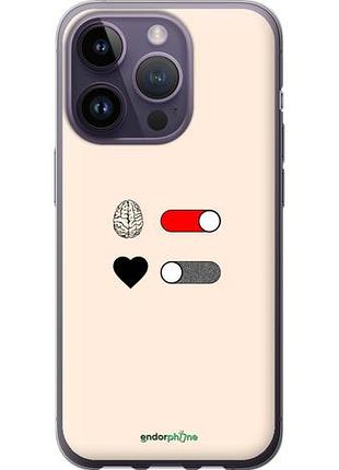 Чехол на iphone 14 pro любовь и ум "4553u-2646-10746"