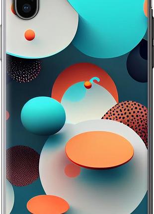 Чохол на iphone x горошок абстракція "5608u-1050-10746"