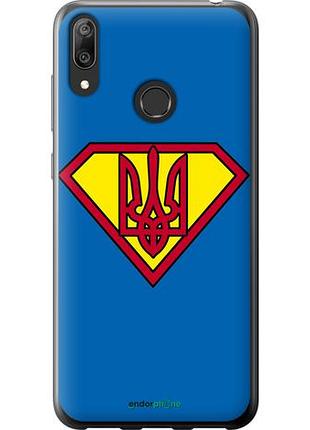 Чехол на huawei y7 2019 супер тризуб "1164u-1638-10746"