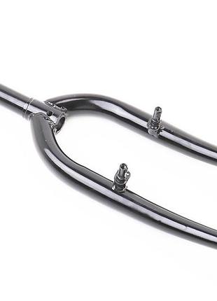 Вилка 20" с резьбой 1" (25,4мм), шток 200мм, v-brake, чёрная