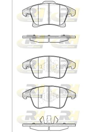 Тормозные колодки передние citroen c4 picasso,c5 от 07г.в;ford mondeo от 14г.в., fusion 02-12г.в; roadhouse