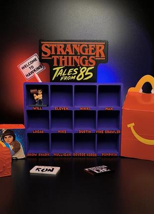 Stranger things mcdonalds стенд підставка для фігурок дивні дива макдональдс