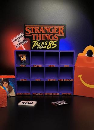 Stranger things mcdonalds стенд підставка для фігурок дивні дива макдональдс 5