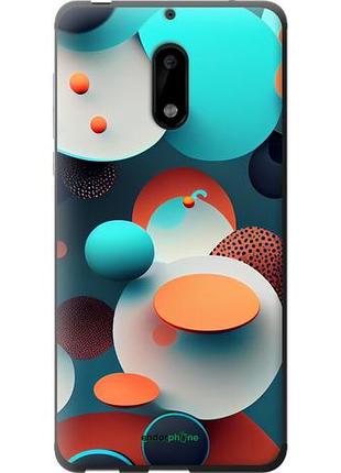 Чехол на nokia 6 горошек абстракция "5608u-898-10746"