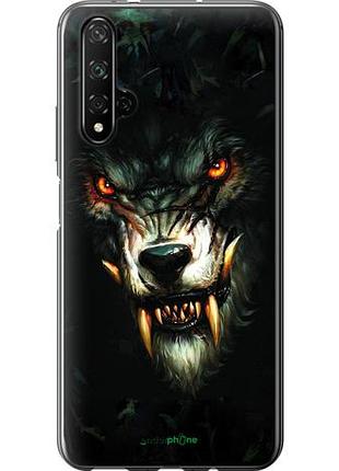 Чехол на huawei honor 20 дьявольский волк "833u-1697-10746"
