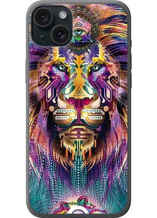 Чохол на iphone 15 plus люмінесцентний лев "4037u-3097-10746"