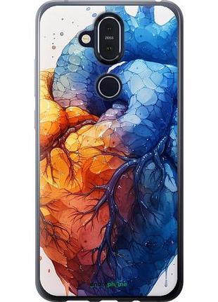 Чохол на nokia 8.1 арт-серце "6034u-1620-10746"