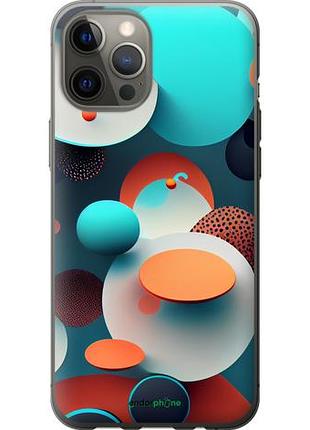 Чехол на iphone 12 pro max горошек абстракция "5608u-2054-10746"