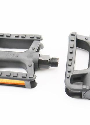 Педали mtb 9/16" (109x76x25mm) пластиковые, чёрные wp-178