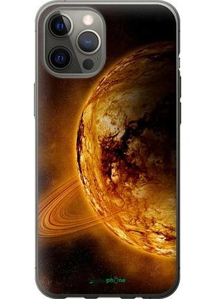 Чохол на iphone 12 pro max жовтий сатурн "170u-2054-10746"