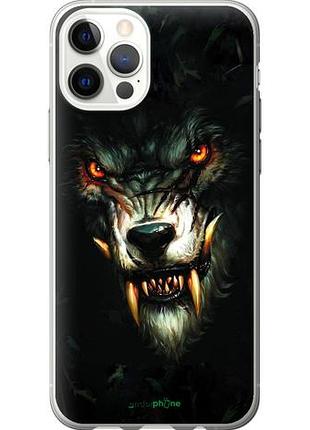 Чехол на iphone 12 дьявольский волк "833u-2053-10746"