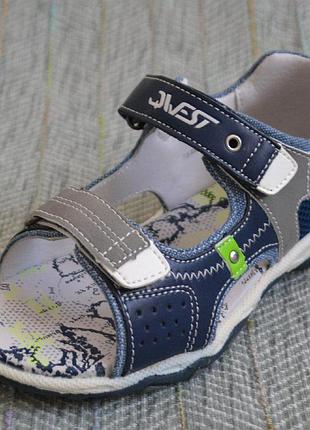 Детские босоножки для мальчиков, qwest (код 0122) размеры: 31-32