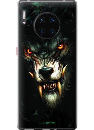 Чехол на huawei mate 30 pro дьявольский волк "833u-1796-10746"