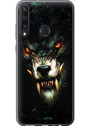 Чехол на huawei y6p дьявольский волк "833u-1952-10746"