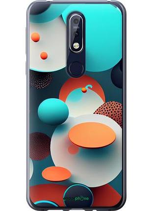 Чохол на nokia 7.1 горошок абстракція "5608u-1593-10746"