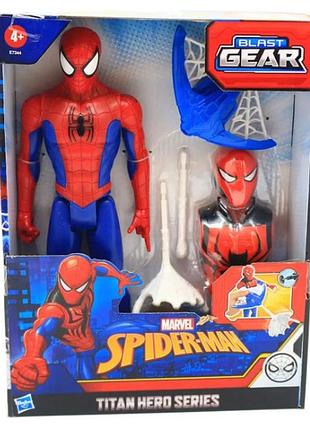 Фігурка hasbro людина-павук титан blast gear герой людина-паук 29 см