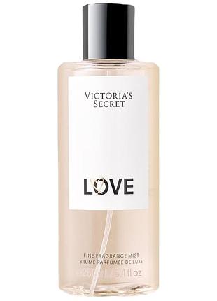 Парфюмированный спрей victoria's secret love fragrance mist 250 мл
