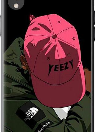 Чехол на iphone xr logo de yeezy "3995u-1560-10746"