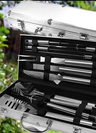 Набор для мангала 43х21х8см bbq tools set al-10