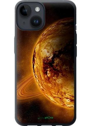 Чехол на iphone 14 жёлтый сатурн "170u-2648-10746"