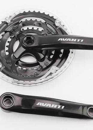 Шатуны "квадрат" 170мм, 48.38.28t mtb, чёрные gs-p316
