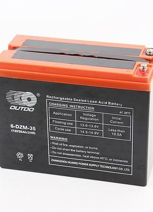 Аккумулятор 12v35ah 6dzm35 кислотный (l223*w105*h174mm) для ибп, игрушек и др.