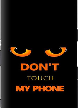 Чехол на sony xperia z3 compact d5803 don't touch the phone "4261u-277-10746"
