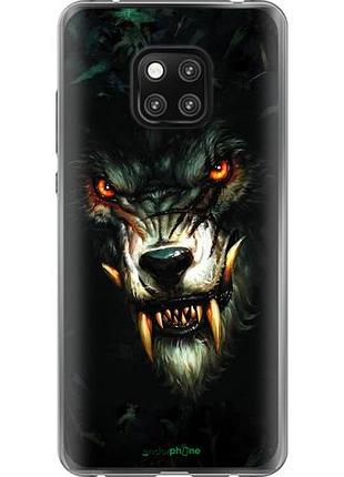 Чехол на huawei mate 20 pro дьявольский волк "833u-1567-10746"