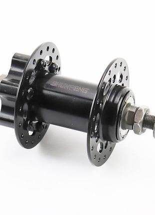 Втулка передняя mtb 14gx36h, disk-brake, крепл. гайка, чёрная sf-a25