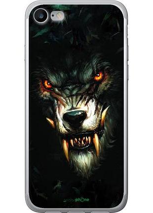 Чехол на iphone 7 дьявольский волк "833u-336-10746"
