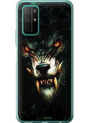 Чехол на huawei honor 30s дьявольский волк "833u-1897-10746"