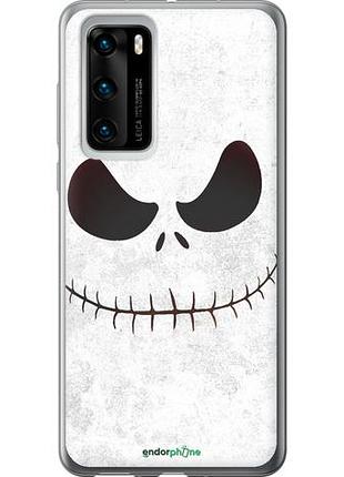 Чехол на huawei p40 белый джек "1199u-1840-10746"