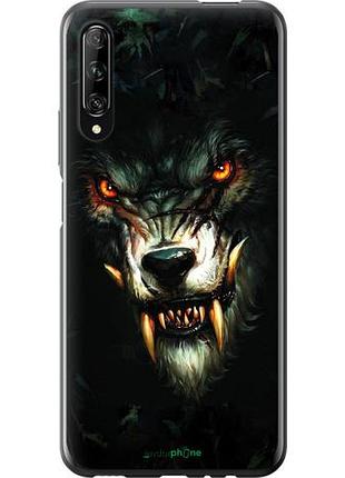 Чехол на huawei p smart pro дьявольский волк "833u-1906-10746"