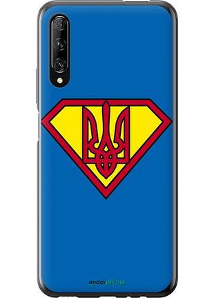 Чехол на huawei p smart pro супер тризуб "1164u-1906-10746"