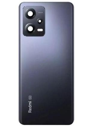 Кришка xiaomi redmi note 12 5g зі склом камери, onyx gray