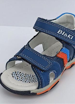 Детские босоножки для мальчиков, biki (код 0896) р. 23, стелька 14,5см.