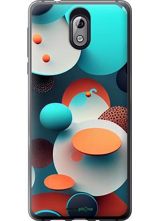 Чехол на nokia 3.1 горошек абстракция "5608u-1530-10746"